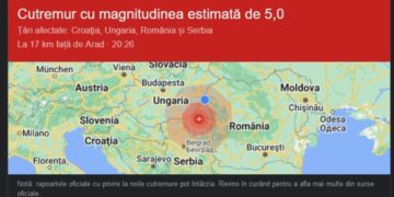 Cutremur de 5,3 pe scara Richter. S-a simțit și în Oradea