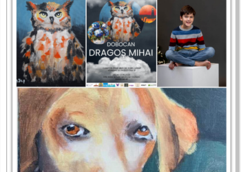 Dragoș Dobocan, copilul de 10 ani din Oradea, aflat la a patra expoziție personală