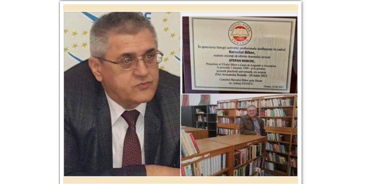 GALERIE. Avocatul cu poziție de demnitar, care vrea să deschidă  un muzeu al cărții și tiparului, premiat. El îi asigură pe avocații din Bihor din 1999
