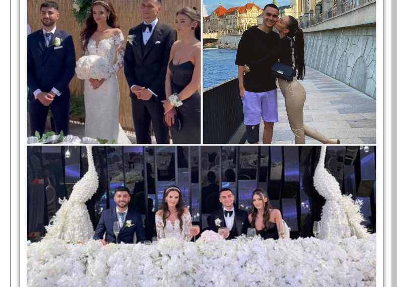 GALERIE/VIDEO. Vedeta FCSB născută la Cociuba Mare, Adrian Șut, s-a căsătorit