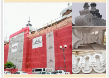 Parte din patrimoniul emblematic al Oradiei, Palatul Finanțelor are 80% din ornamente refăcute. Ajunsese o ruină