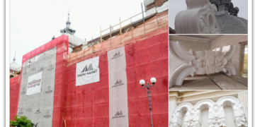 Parte din patrimoniul emblematic al Oradiei, Palatul Finanțelor are 80% din ornamente refăcute. Ajunsese o ruină