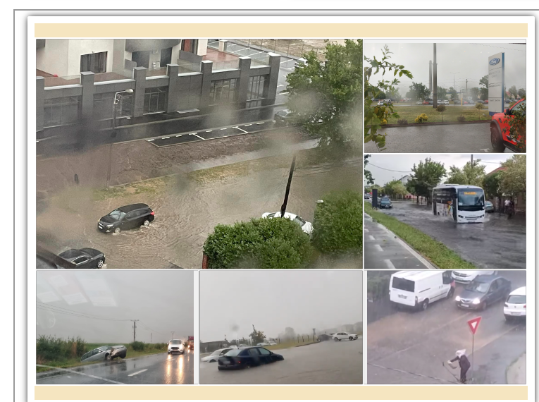 Prăpăd peste Oradea.”20 de ani oricât a plouat, oricât de mare a fost furtuna , niciodată, dar niciodată nu a stat apa.Acum, cu heirupul bineconsacrat pe fonduri europene…”