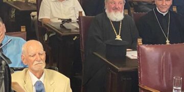 GALERIE. Episcopul Virgil Bercea la aniversarea a 100 de ani a boierului spiritului Constantin Bălăceanu Stolnici