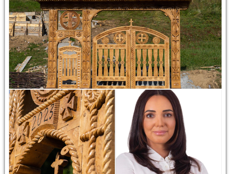 Cu ce s-a îmbogățit comunitatea din Căbești și la ce operă de artă lucrează doi sculptori. SculpFEST 2023 ar putea aduce investiții în comună