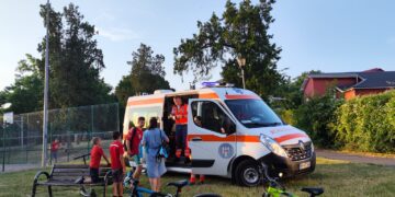 Copil accidentat în Parcul Olosig. A intervenit salvarea