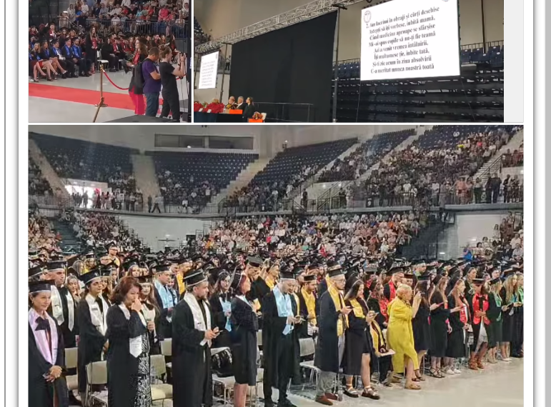 VIDEO.Emoție la cote înalte la Facultatea de Medicină Oradea.Nebunul de alb a devenit absolventul în negru! „Vă mulțumesc mamă și tată!”