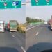 TIR pe contrasens pe autostrada A1 Timişoara – Nădlac