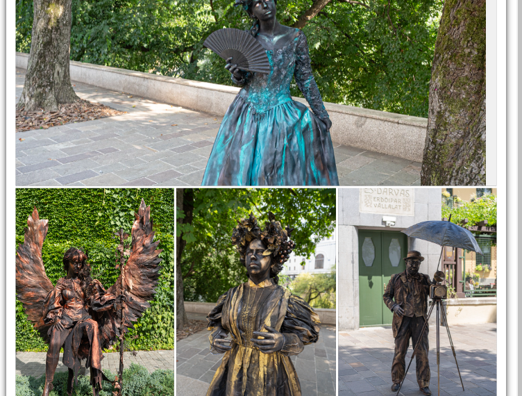 Începe spectacolul statuilor vivante