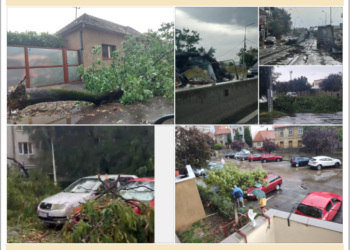 GALERIE. VIDEO. Dezastru în Oradea după vijelie