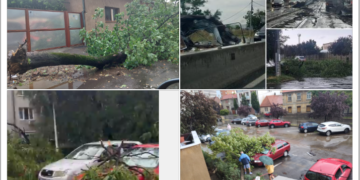 GALERIE. VIDEO. Dezastru în Oradea după vijelie
