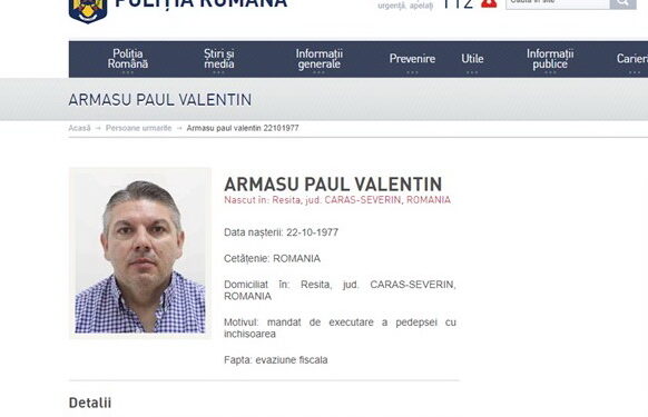 Un afacerist bănățean și soția lui, daţi în urmărire după ce au fost condamnați definitiv la puşcărie pentru evaziune fiscală de peste 4,5 milioane de euro