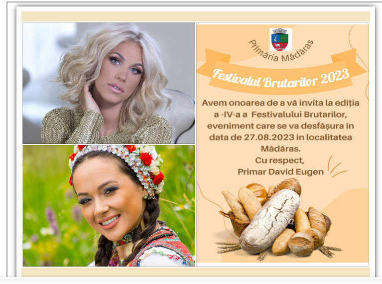 A început Festivalul Brutarilor, parte din promovarea Mădărasului ca stațiune turistică de interes local