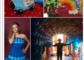 GALERIE. Un fost angajat al fraților Micula, azi cu atestat de artist în sculptură cu baloane, își etalează sculpturile din baloane în cetate