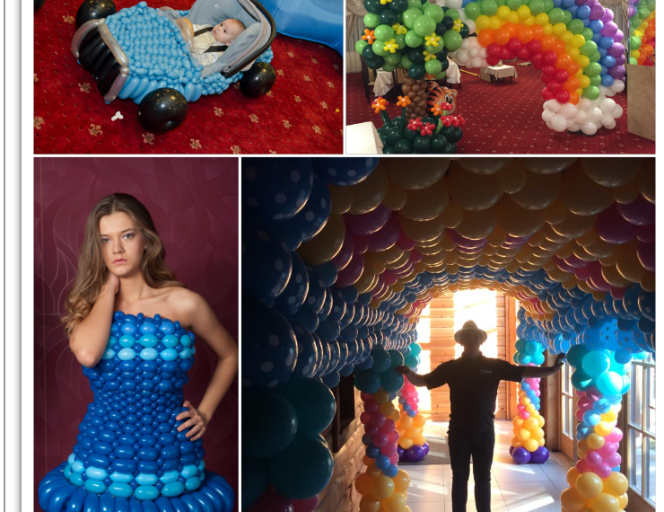 GALERIE. Un fost angajat al fraților Micula, azi cu atestat de artist în sculptură cu baloane, își etalează sculpturile din baloane în cetate