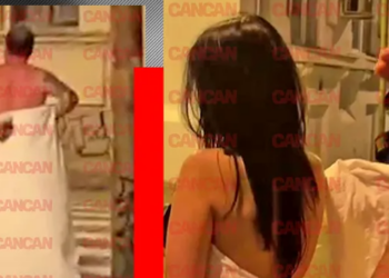 VIDEO. Scene greu de crezut. Au ieșit îmbrăcați doar în cearșaf pe stradă