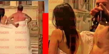 VIDEO. Scene greu de crezut. Au ieșit îmbrăcați doar în cearșaf pe stradă