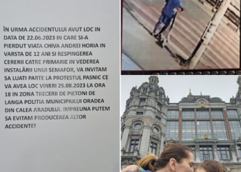 Își plânge copilul ucis pe trecerea de pietoni. Protest lângă sediul Poliției Municipale pentru ca alți copii să nu aibă soarta lui Horia