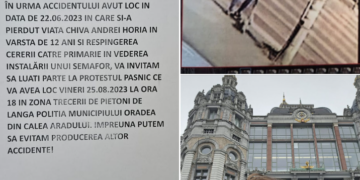 Își plânge copilul ucis pe trecerea de pietoni. Protest lângă sediul Poliției Municipale pentru ca alți copii să nu aibă soarta lui Horia