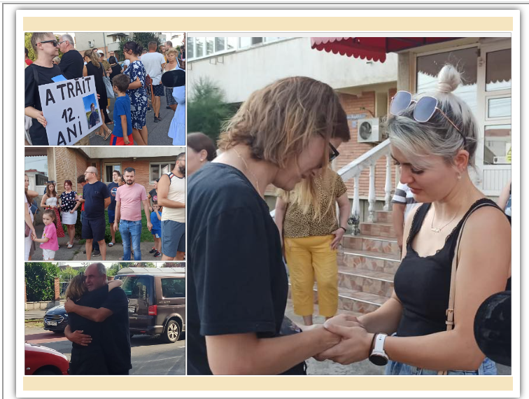 GALERIE.Părinții lui Andrei, cu inima cernită, susținuți de sute de orădeni la protestul de pe Calea Aradului. Pentru ca alți copii să nu moară pe cea mai periculoasă trecere de pietoni din Oradea