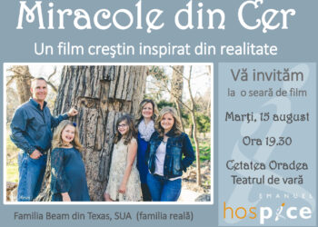 Miracole din Cer în Cetatea Oradea. Povestea adevărata a unei fete de 12 ani, Annabel Beam, despre experiența apropiată a morții și vindecarea miraculoasă a unei boli grave