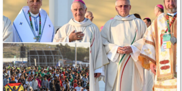 Episcopii Oradiei la cel mai mare  eveniment catolic din lume. PS Virgil Bercea și PS László Böcskei, slujbă alături de Papa, în fața a 2 milioane de pelerini