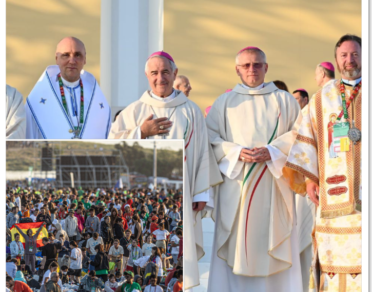 Episcopii Oradiei la cel mai mare eveniment catolic din lume. PS Virgil Bercea și PS László Böcskei, slujbă alături de Papa, în fața a 2 milioane de pelerini