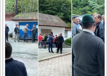 A fiert iar Mina Băița. Salariații neplătiți de două luni, protest spontan