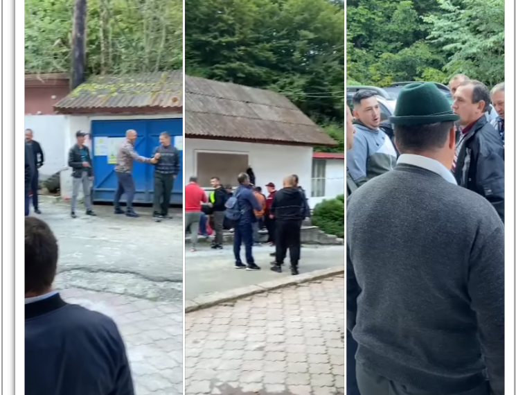 A fiert iar Mina Băița. Salariații neplătiți de două luni, protest spontan