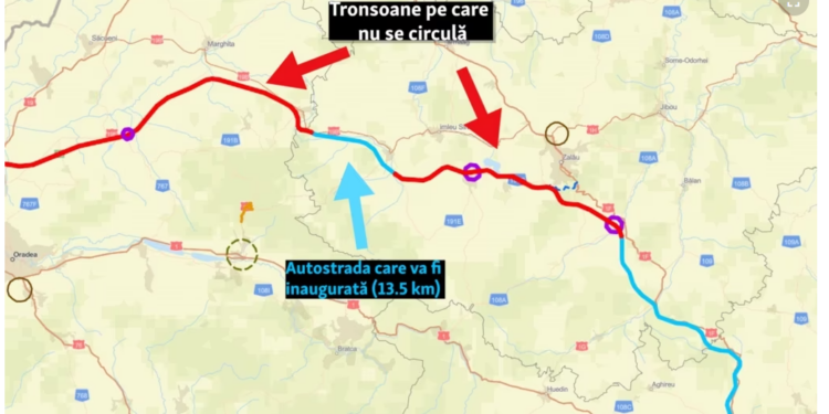 Autostrada care nu duce nicăieri Suplacu de Barcău- Nușfalău, inaugurată azi