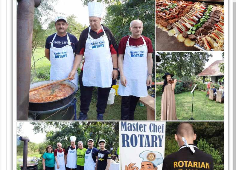GALERIE. Master Chef Rotary Marghita la Conacul Zichy. Anul acesta fondurile strânse, direcționate spre combaterea absenteismului școlar și a obezității infantile