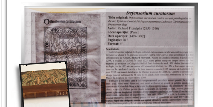 „Am rămas frapat de faptul că mâna mea atinge aceste foi…„Comoara de la Biblioteca Gh. Șincai Oradea.Dețin un incunabul unic în România. Sunt doar două în lume