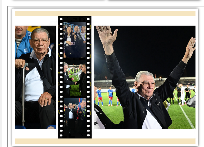 Imagini emoţionante la FC Bihor – FCSB! Antrenorul român cu cea mai mare performanță internațională a venit la meci în baston