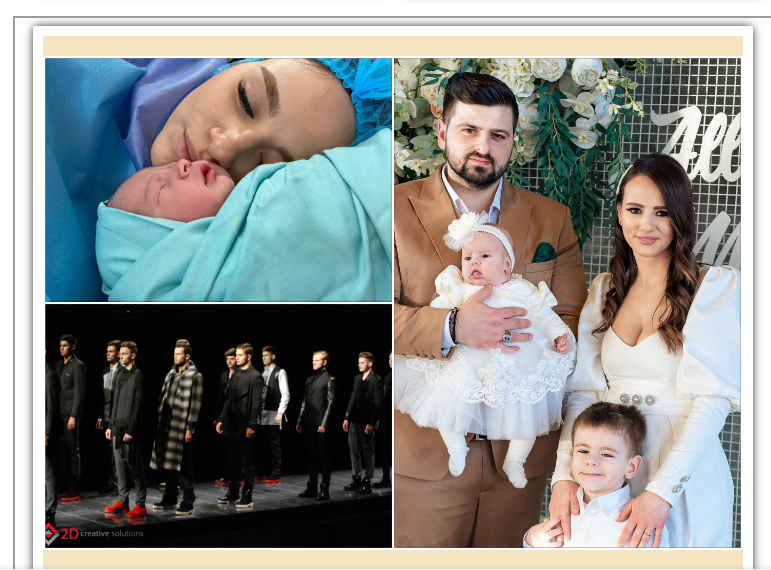 Celebrul designer orădean Giuliano Sabău și soția sa Bianca, părinți pentru a treia oară