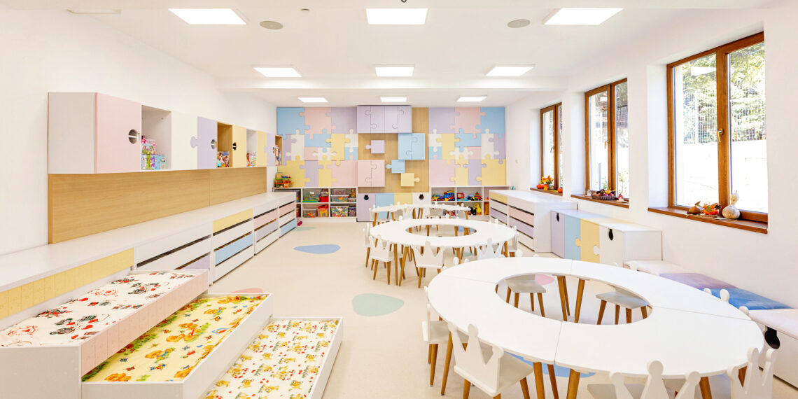 GALERIE. Cea mai frumoasă grădiniță, construită la Sânmartin. Jumătate de milion de euro investiți