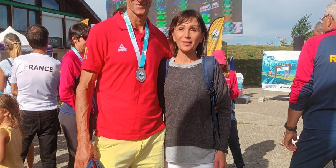 I-a dedicat soției sale medalia obținută la Campionatul European master Pescara