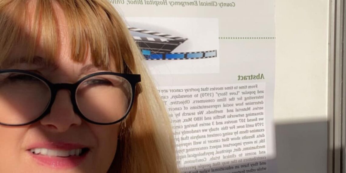 Pshihologul clinician Corina Lupău a vizionat 14 257 minute de film pentru a prezenta la Congresul Mondial de Psiho-Oncologie modul în care bolile oncologice sunt reprezentate social în filme și seriale