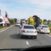 Trei autotrenuri și un autoturism implicate într-un accident la Oșorhei