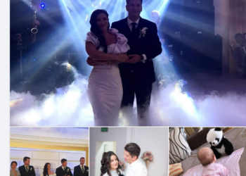 Primarul de Derna plutește de fericire. Și-a sărbătorit nunta de hârtie alături de medicul Claudia Aitonean și de fiica lor Olivia