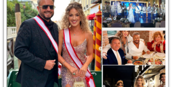 GALERIE. Cine e orădeanca cu care Botezatu s-a afișat la Balul Prinților și Prințeselor, patronat de Albert de Monaco, la Veneția