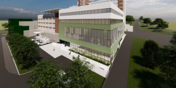 Se modifică circuitele în Spitalul Județean. De azi se intră prin containere, pe lângă morgă