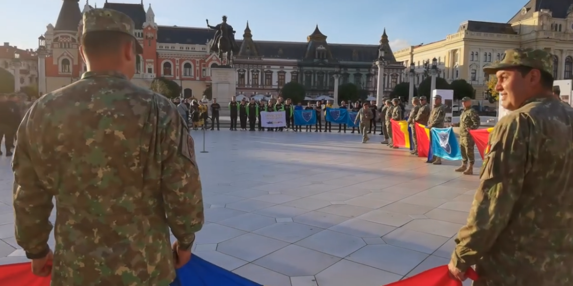 GALERIE. Eroii promovați prin sport. Ștafeta veteranilor Invictus preluată de comandantul Garnizoanei Oradea