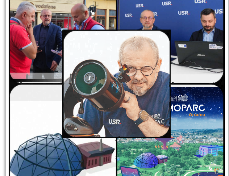 CosmoParc Oradea, un loc unic în România care va combina învățarea cu distracția și relaxarea, marca Dan Palaghianu. Big Bang Dom, un observator astronomic, simulatoare cu proiecții ale universului, centru educațional