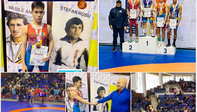 Matei Pelean, elev la Liceul Internațional Agora din Oradea, bronz la Campionatul National Individual de Lupte destinat cadeților