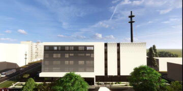 Clădire cu antenă 5 G, în spatele Poliției Muncipale. Va găzdui serverele pentru un cloud  de servicii electronice, CMUAT și-a dat avizul