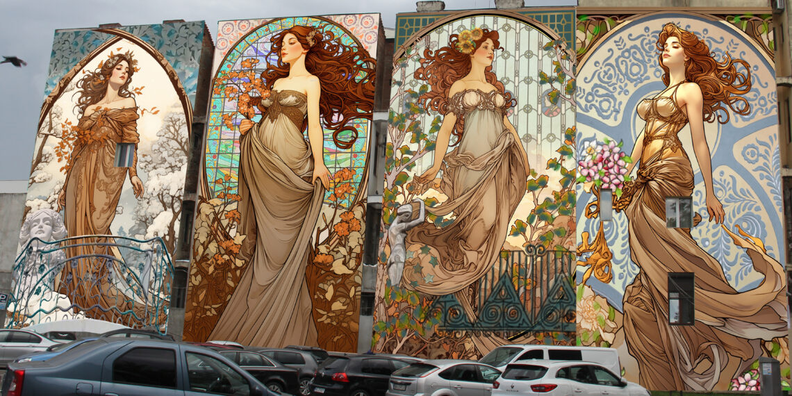 Flaviu Roua, artistul din mâna căruia se nasc 4 nimfe în parcarea din Vladimirescu