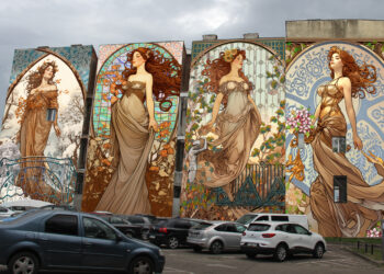 Flaviu Roua, artistul din mâna căruia se nasc 4 nimfe în parcarea din Vladimirescu