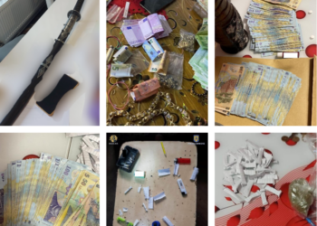 Cei 7 suspecți de trafic de droguri, preparate chiar de ei prin pulverizarea substanței active pe diferite materii vegetale sau ceaiuri, unii după gratii, alți în control judiciar. Sume impresionante de bani ridicate la percheziții