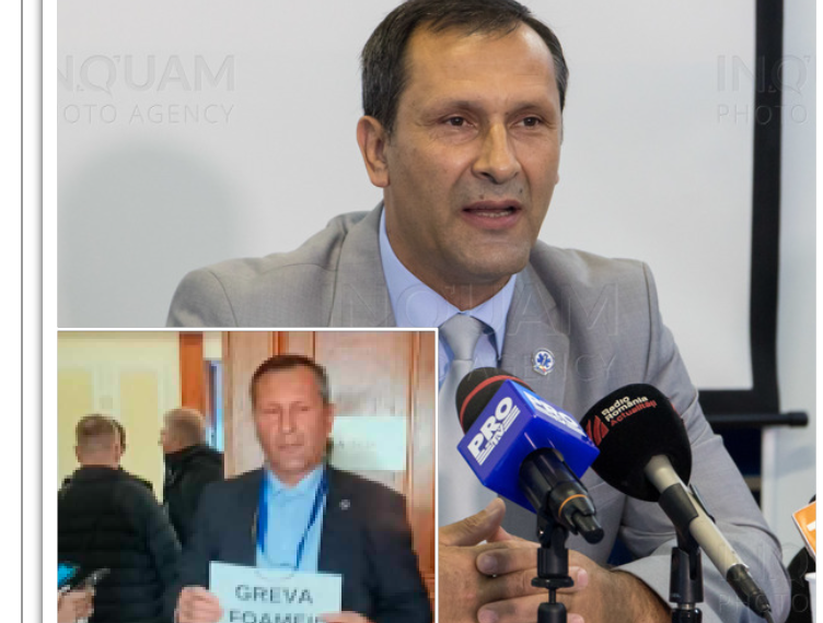 Orădeanul Gheorghe Chiș a intrat în greva foamei, în Parlament.Proteste în serviciile de Ambulanță din toată țara de marți dimineața