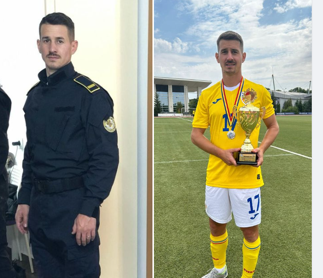 Adam Achim, tânărul care a jonglat între două lumi: cea a fotbalului și cea a sistemului penitenciar. Cooptat în echipa Națională a României I.P.A de fotbal